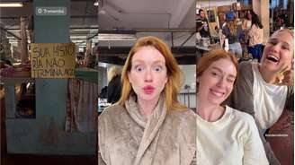 Marina Ruy Barbosa em set de gravação de 'Tremembé'.