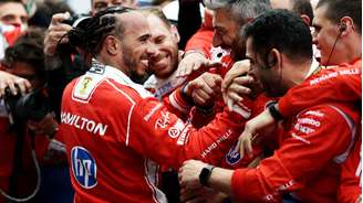 Lewis Hamilton celebra melhor pódio com a Ferrari no Canadá 