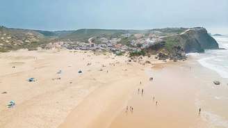 Praia do Monte Clérigo em Portugal