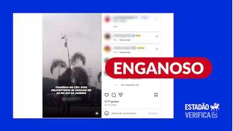 Vídeo de acidente na Malásia, em 2024, circula como se registrasse caso recente no Rio de Janeiro.