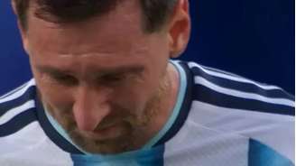 Messi foi às lágrimas após marcar o primeiro gol
