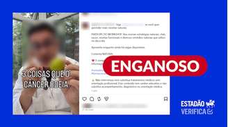Autor do vídeo indica receitas de 'shots' matinais, mas especialistas dizem que não há efeito na prevenção do câncer