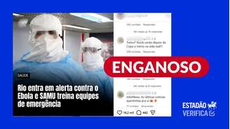 Rio de Janeiro não está em alerta por Ebola; treinamento do SAMU faz parte de plano preventivo