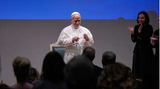 O papa Leão XIV discursa em reunião do Programa Alimentar Mundial da ONU, em Roma, em 22 de junho de 2026.