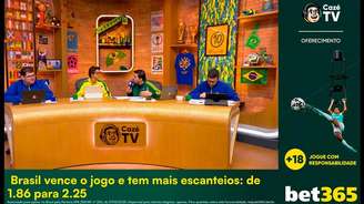 CazéTV divulgou apostas promocionais durante transmissão de partidas da Copa.