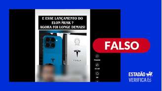 É falso que empresa de Elon Musk tenha lançado celular