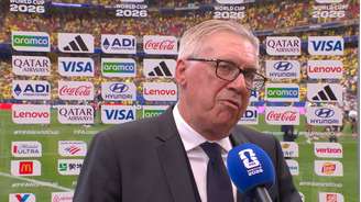 Carlo Ancelotti em entrevista ao CazéTV após a dramática classificação contra o Japão