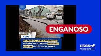 Imagem mostra destruição causada por terremotos no Japão, não de tremores na Nicarágua, Chile e Argentina