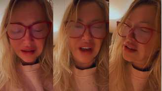 O choro de Deborah Blando em uma transmissão em rede social: "Não é frescura"