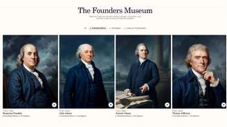 O museu virtual dos Pais Fundadores.