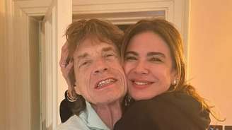 Mick Jagger e Luciana Gimenez; os dois são pais de Lucas Jagger, nascido em 1999