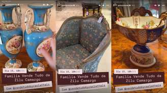 Zilu coloca móveis para vender