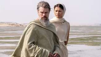 Matt Damon e Zendaya em "A Odisseia"