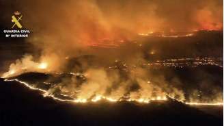 Incêndio forestal em Cinco Villas já queimou mais de 15 mil hectares no nordeste da Espanha.