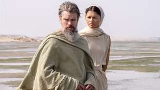 Matt Damon e Zendaya em "A Odisseia"