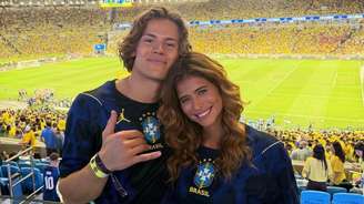 Os namorados Lucas Pinheiro e Isadora Cruz.