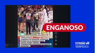 Vídeo não mostra jogadora de basquete se recusando a competir com mulher transgênero