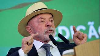 Lula durante cerimônia de sanção da lei que cria linha de crédito para empresas afetadas pelas tarifas dos EUA, no Palácio do Planalto, em julho deste ano