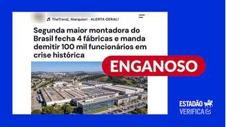Volkswagen não anunciou fechamento de fábricas e cortes de empregos no Brasil