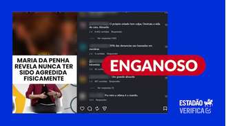 Postagens descontextualizam entrevista de Maria da Penha para impulsionar desinformação sobre o caso