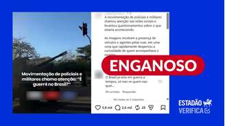 Vídeo não mostra militares indo para a guerra, e sim para solenidade na Vila Militar
