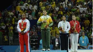 Em Jogos Pan-americanos, mais uma amostra da grande atleta que foi Edinanci. Com os dois ouros, um na edição de Santo Domingo 2003 e outro na Rio 2007.