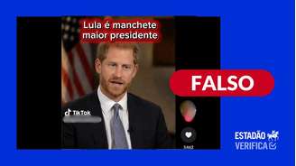 É falso que príncipe Harry elogiou Lula e o chamou de maior presidente dos últimos 30 anos
