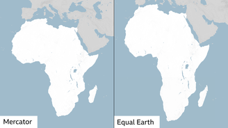 A projeção de Mercator é o mapa mais utilizado em todo o mundo, mas representa de forma imprecisa o tamanho dos países e continentes