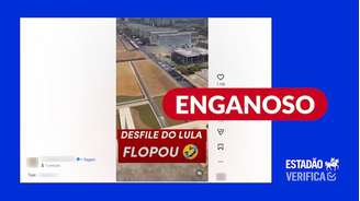 Imagens mostram desfile realizado em 2024, não neste ano