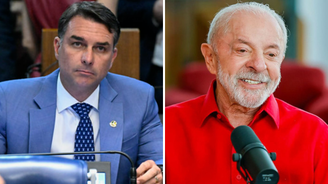 Os candidatos Luiz Inácio Lula da Silva (PT) e Flávio Bolsonaro (PL)