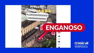 Informação enganosa sobre comício de Lula em Porto Alegre