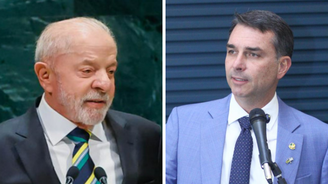 Luiz Inácio Lula da Silva (PT) e Flávio Bolsonaro (PL)
