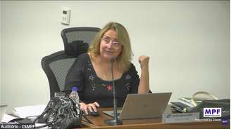 Subprocuradora-geral da República, Janice Agostinho Barreto Ascari, durante sessão desta sexta-feira, 25