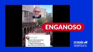 Postagens tiram de contexto passeata na Borges de Medeiros; evento recente ocorreu no Largo Glênio Peres e sob chuva.