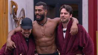 Jottapê, Rikardo e Igor em A Fazenda 18 (Reprodução/Record)