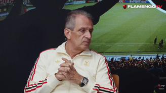 Luiz Bap, presidente do Flamengo, durante entrevista ao Mengo Cast, na Flamengo TV