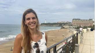 A produtora Mariana Genescá em Biarritz, em 28 de setembro de 2027.