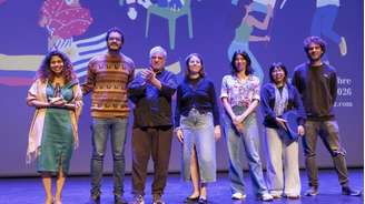 Caso Isolado, dos diretores Jamila Facury e Edson Lemos Akatoy (à esquerda), recebeu o Abrazo de melhor curta-metragem no Festival de Cinema Latino-Americano de Biarritz. Em Biarritz, em 1° de outubro de 2026.