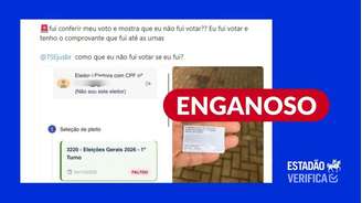 Boato sobre suposto problema no registro de voto