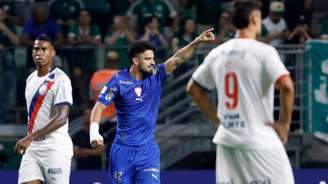 Flaco López vibra com gol que definiu vitória do Palmeiras sobre o Bahia