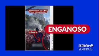 Vídeo foi feito em marcha de religiões afro-brasileiras, e não durante ato pró-Lula