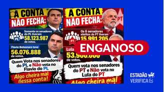 Comparação desconsidera que neste ano os eleitores tiveram o direito de escolher dois candidatos ao Senado, e apenas um para a presidência