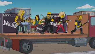 A banda britânica de heavy metal em cena do episódio que vai ao ar no próximo sábado, nos EUA