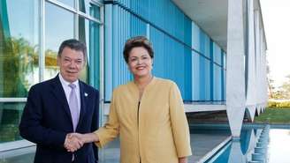 Juan Manuel Santos e Dilma Rousseff