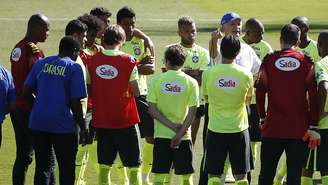 <p>Treino da Seleção foi fechado apenas na parte final</p>