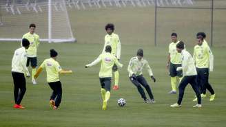<p>A Seleção Brasileira treinou na manhã desta sexta-feira na Granja Comary</p>