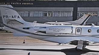 <p>Avião usado pelo ex-governador Eduardo Campos</p>