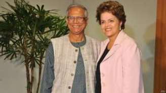 Yunus e Dilma Rousseff (Abr)
