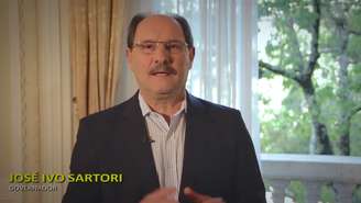 Sartori repetiu durante o vídeo praticamente o mesmo discurso utilizado em sua campanha