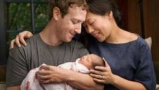 Mark Zuckerberg e Priscilla Chan apresentam a pequena Max, recém-nascida